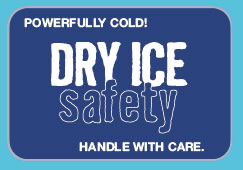 Dryice safety logo