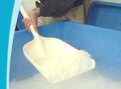 Dry Ice sampling during our quality inspection