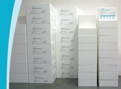 Poystyrene packagig for our dry ice products